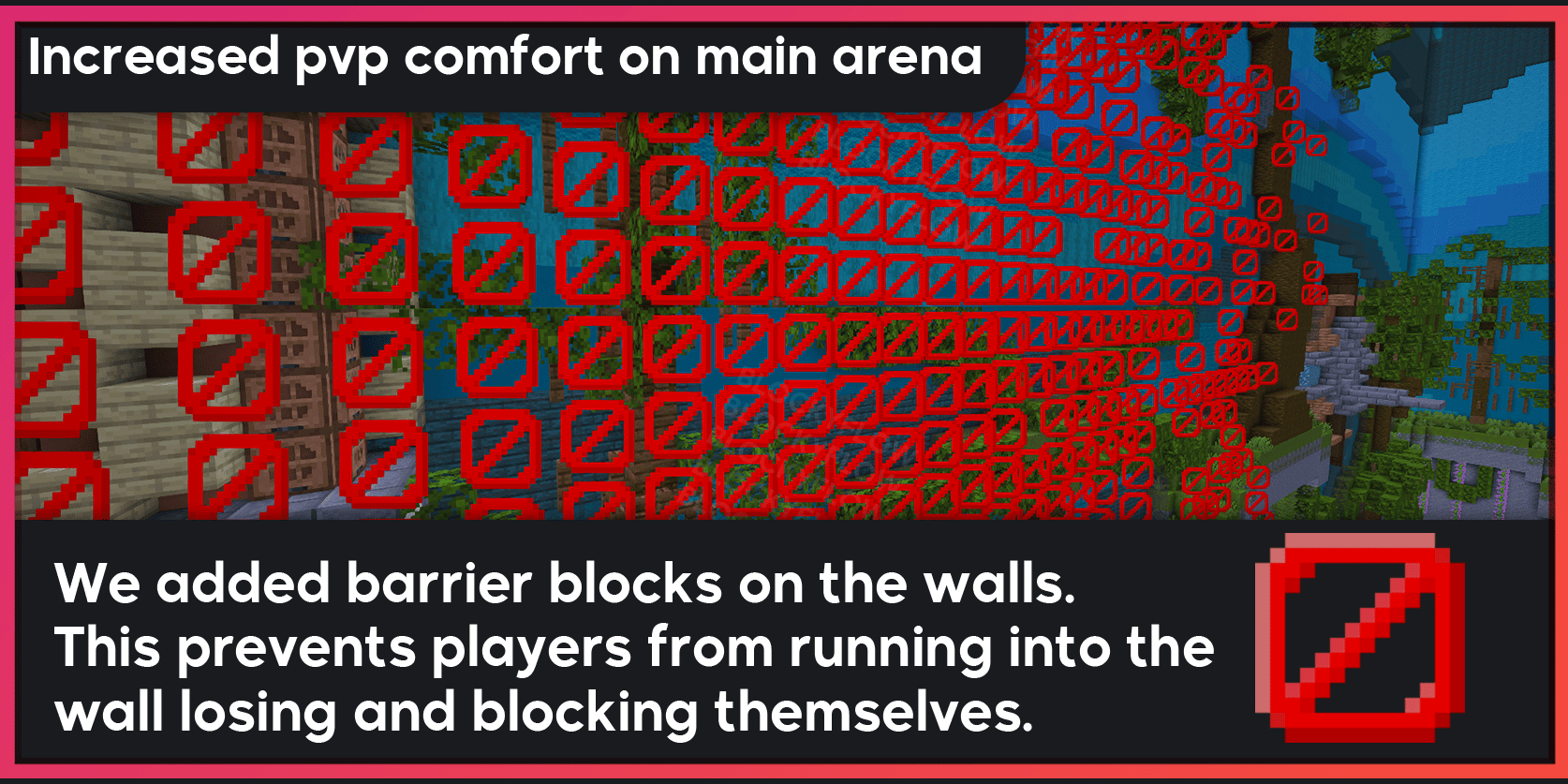No-elytra zone and barriers