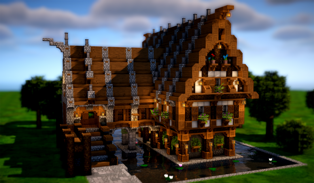 Big Medieval House for Minecraft