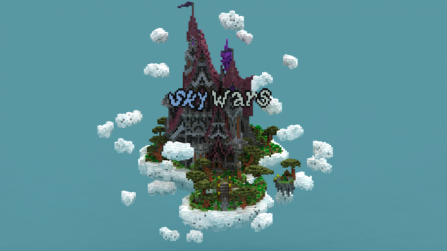 Floating Castle! Skywars cloud hub