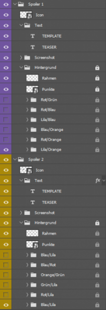 Colorful Spoiler-Template Pack V3 | Photoshop