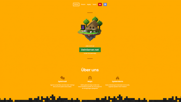 HOME! - Minecraft OnePage Website