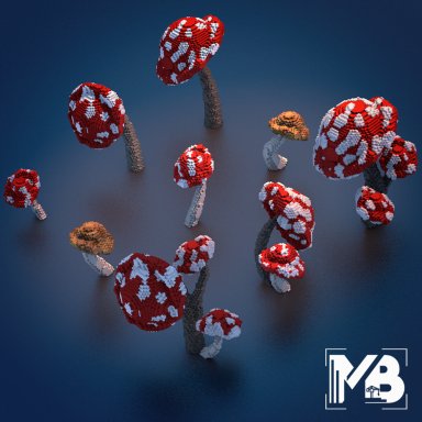 9x Big Mushroom Pack