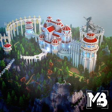 Red Medieval Dragon Castle