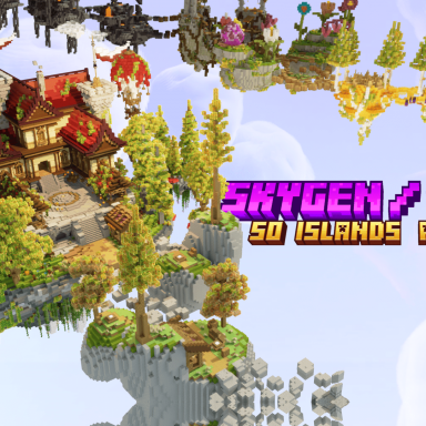 Fantasy SkyGen SkyPvP Map + 50 ISLANDS