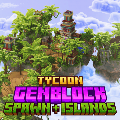 Genblock or Tycon Map! Spawn and 3 Farm, pvp Islands!