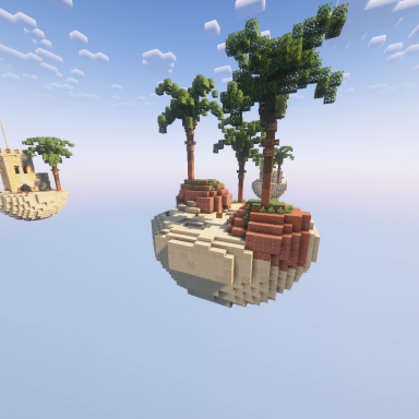 Palm Clash Tropical Bedwars Map