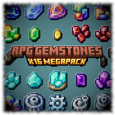 RPG x16 Gemstones Megapack [Oraxen & ItemsAdder Configurations]