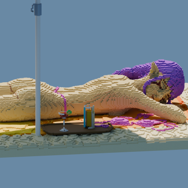 Woman sunbathing