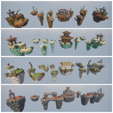 1v1 sky-island maps (x4)